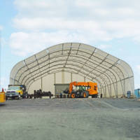 Bâtiments en tissu à structure métallique à travée libre 24x60m, sans poteaux ni supports intérieurs, personnalisables, simples et étanches