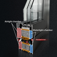 Ventanas Abatibles y Oscilobatientes de Aluminio PENJOY de Diseño Moderno con Triple Vidrio Templado de Seguridad Insonorizado para Casas Pasivas