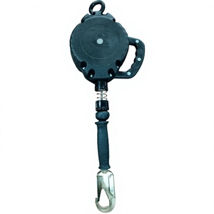 Línea de Vida Autorretráctil con Anillo en D de Acero, Protección Contra Caídas, Longitud Ajustable, Hebilla de Conexión Rápida, Resistencia a la Rotura de 500 kg, Robusta - Product Image 1