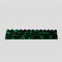 2026 Luxe Moderne Acrylique Pliable Poussoir de cartes Portable Écologique 4 pièces Transparente Plateau de Mahjong Américain Tortoise