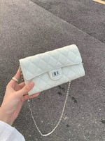 Nouveau Sac à Bandoulière de Luxe Léger pour Femme, Style Parfumé, Porte-Monnaie à Chaîne, Petit Sac Téléphone, Portefeuille à Motif Diamant