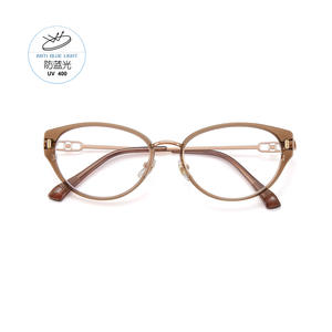 แว่นตาทรงแคทอายสีน้ำตาลสุดอินเทรนด์สำหรับผู้หญิง กรอบ TR90 น้ำหนักเบา ป้องกันแสงสีฟ้า ดีไซน์ทันสมัย - Product Image 2