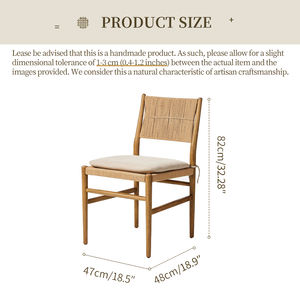 <span class=keywords><strong>Chaise</strong></span> de salle à manger en corde de papier naturelle style côtier, en bois massif de frêne torréfié, mobilier d'appoint pour hôtels et restaurants en Australie (vente en gros) - Product Image 6