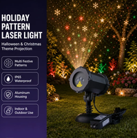 Projecteur de motifs de Noël et d'Halloween, étoiles rouges et vertes, flocons de neige, lumière laser, étanche IP65, pour la cour, la pelouse, le jardin, toute la saison