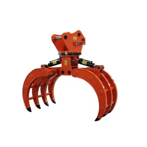 Cheap forestry grapple excavator grapple rotatory hydraulic log grapple