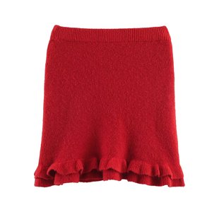 SHENZHU 2026 Conjunto de Suéter y Falda de Punto con Volantes, <span class=keywords><strong>Elegante</strong></span> y Versátil, para Mujer, Cuello Redondo, Manga Larga, Modelo 5157 - Product Image 4