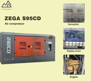 KY S95CD 29/24 Gebraucht 2020 Yuchai National III Dieselmotor 295KW 24bar 29m³/min Gebrauchter ZEGA Luftkompressor - Product Image 3
