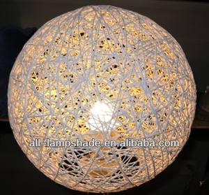 Vente chaude <span class=keywords><strong>papier</strong></span> chaîne <span class=keywords><strong>boule</strong></span> enfant chambre lampe de table Globe lampe de table - Product Image 4