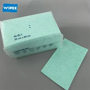 35x60 सेमी डिस्पोजेबल जीवाणुरोधी रसोई सफाई वाइप स्पनलेस गैर बुना रसोई काउंटर कपड़ा