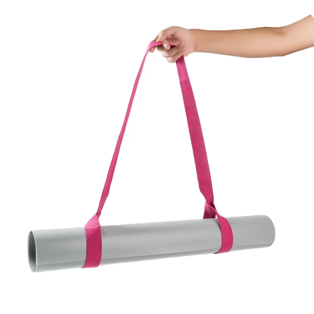 Stretch Belt Yoga Mat with Carrying Strap for Gym Exercise Fitness