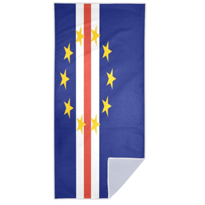 Serviette de plage en microfibre à motif drapeau national et emblème, idéale pour la salle de bain des hôtels familiaux de <span class=keywords><strong>Cap</strong></span>-<span class=keywords><strong>Vert</strong></span> - Product Image 1