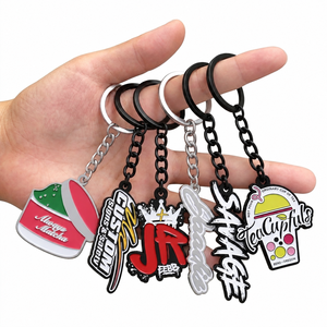 Llavero Personalizado de Moda, Llavero de Aleación Esmaltada con Logotipo Metálico 3D, Llavero Personalizado con Letras y Logotipo para Regalo - Product Image 1