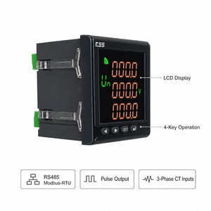 Medidor de Energía Digital Trifásico Multifunción con Pantalla LCD RS485 Modbus RTU 72 X ESS720E - Product Image 6