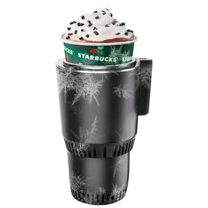 OEM fabrika 2 1 Mini buzdolabı akıllı seyahat kahve bira ev araba hızlı soğuk içecek bardağı oto soğutma tutucu araba bardak soğutucu - Product Image 3