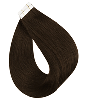 Extensions de cheveux à bandes adhésives, vente directe usine, 26-28 pouces, lisses ou ondulées, extensions de cheveux humains à bandes adhésives