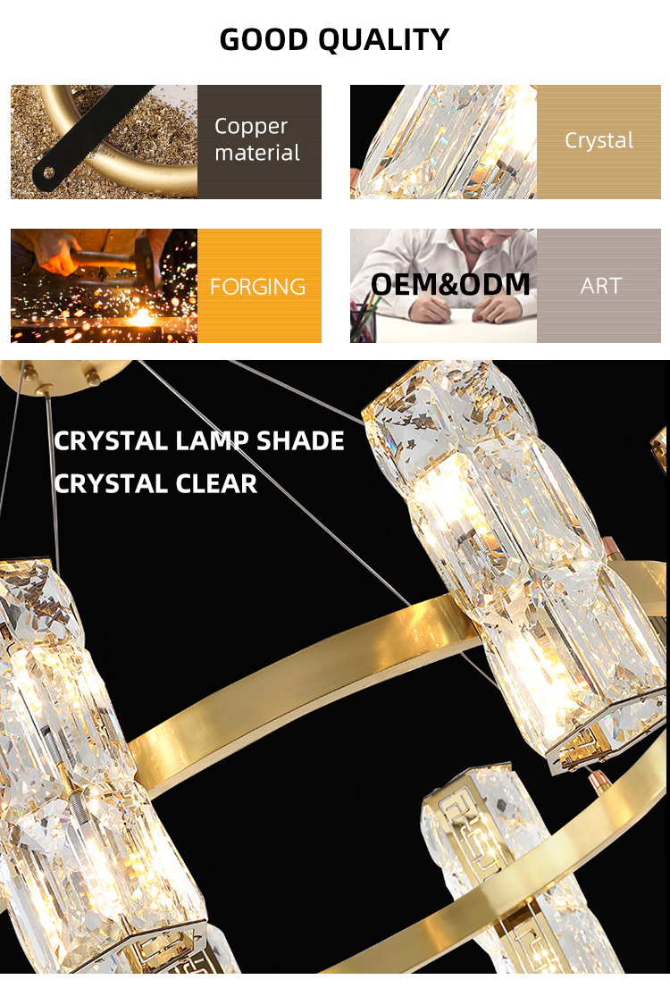 New Product Modern Popular Northern Europe Acrylic Hotel Lobby Home Decoration  Led Tradition Luxury Pendant Light