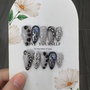 Uñas Postizas <span class=keywords><strong>de</strong></span> Cobertura Completa <span class=keywords><strong>para</strong></span> Niñas, Color Rosa Encantador, Uñas Falsas <span class=keywords><strong>para</strong></span> Niñas Pequeñas, <span class=keywords><strong>Venta</strong></span> al por Mayor - Product Image 4