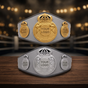 Custom Gold <b>Wrestling</b> Championship Title <b>Belt</b> Premium Metal Sports Victory Award Trophy Engraved for Boxing Events Matches - Product Image 1