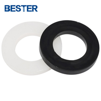 M5 DIN34815 White Black Insulation Round Washer with Hole 0.5mm Thick Padel Nylon Plastic Flat Washer