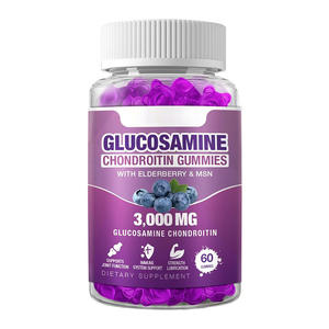Capsules de Glucosamine et Chondroïtine à la Myrtille et à l'Églantier, 60 Comprimés, pour la Santé et le Bien-être, Produit Agricole Premium - Product Image 1