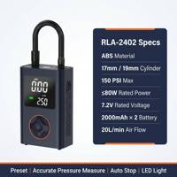 Compresseur d'air numérique portable sans fil pour pneus de voiture, marque privée, pour la vente en gros et prêt à l'emploi en supermarché