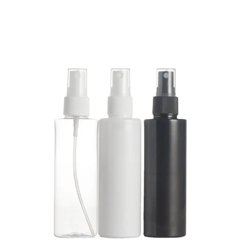 Bouteille de pulvérisation vide en plastique blanc à épaule plate, brumisateur fin 30ml 100ml 60ml pour emballage cosmétique bouteilles de pulvérisation de soins de la peau