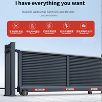 Puerta Corredera Eléctrica de Alta Resistencia Personalizada de Fábrica, Resistente al Viento y a Colisiones, para Parques Industriales, Logística y Patios, con Certificación de Pruebas