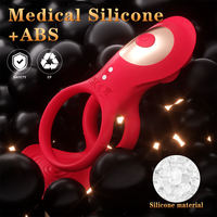 Neues Produkt Vibrierender Silikon-Penisring im Rosen-Stil zur Verzögerung der Ejakulation für Männer