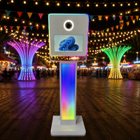 Photomaton miroir magique de 15,6 pouces avec caméra et imprimante, portable, pour mariage, selfie magique, réalité virtuelle
