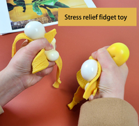 HMJ Wholesale Populaire Jouet Anti-Stress pour Enfants, Autistes et Adultes, en TPR, 16 cm, Squishy Banane à Presser