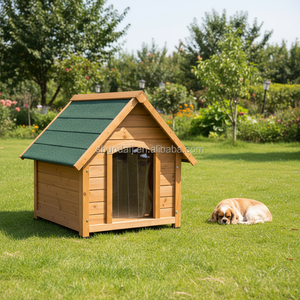 SDD004 Wooden Dog House Eco-friendly Fir Wood Kennel Waterproof Roof for Small Medium Large Dogs Factory Direct - Product Image 1