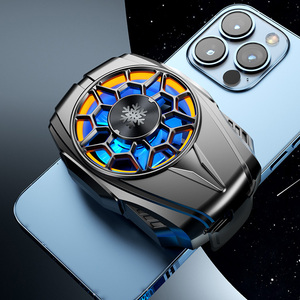 พัดลมระบายความร้อนโทรศัพท์มือถือแบบพกพา ทำจากอะลูมิเนียม พร้อมคลิปชาร์จไร้สายและแผ่นยึดด้านหลังสำหรับเล่นเกม - Product Image 4