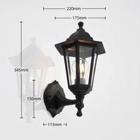 Lámpara de Jardín Europea P611 a Precio Económico con Sensor de Movimiento, Montaje en Pared, Exterior, Impermeable, Material de PC, Garantía de 3 Años