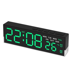 Lámpara de Noche LED Huayang 5519 con <span class=keywords><strong>Reloj</strong></span>, Luz Ambiental Suave, Pantalla de Temperatura, Interruptor Fahrenheit/Celsius - Product Image 5