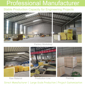 Pannello Acustico Sospeso in Fibra di Vetro Ignifugo Qinsound, <span class=keywords><strong>Pannelli</strong></span> <span class=keywords><strong>Fonoassorbenti</strong></span> in Lana di Vetro ad Alto NRC per Reception e Uffici - Product Image 6