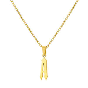 Wholesale Custom Personalised 18k Gold Plated Stainless Steel <strong>Initials</strong> Pendant Charm Letter Women Men <strong>Children</strong> <strong>Necklace</strong> - Product Image 1
