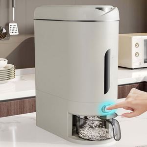 Distributeur de nourriture sèche multi-usage en plastique pour la maison, anti-insectes, anti-humidité, écologique, avec affichage visuel - Product Image 3