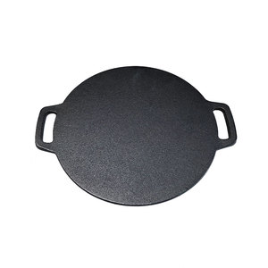 Factory Direct Sales <strong>Hot</strong> Selling Pre-Seasoned Cast Iron Round Griddle Pan Handles Flat Top Cooking <strong>Plate</strong> for <strong>Dosa</strong> Tawa - Product Image 1