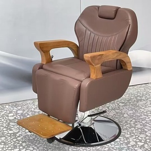 Sillón de Barbería Resistente con Reposapiés Confortable, Diseñado para Durar en Salones de Belleza con Gran Tráfico - Product Image 2