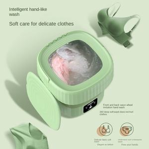 Soldes - Machine à laver et sèche-<span class=keywords><strong>linge</strong></span> mini pliable à affichage numérique 12V 6L - Product Image 6