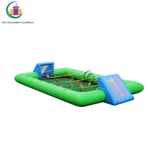 मानव आकार हवा तंग विशाल Inflatable Foosball खेल के लिए Inflatable फुटबॉल खेल फुटबॉल क्षेत्र वाणिज्यिक खेतों में प्रयुक्त