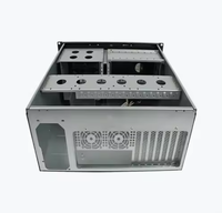 Boîtier de rack de serveur 4U de 19 pouces avec lecteur optique 5.25 châssis PC industriel à facteur de forme ATX avec ventilateur en stock