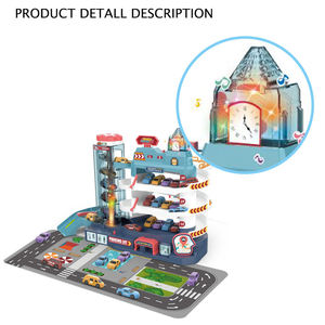 Elektrikli <span class=keywords><strong>3</strong></span> katlı otopark otopark parça oyuncak seti çocuklar DIY montaj eğitim İstasyonu oyna Pretend otopark garaj oyuncak seti - Product Image 2