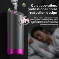 Diffuseur d'aromathérapie automatique à brume, alimenté par batterie, capacité 0,5-1L, fonctionnement silencieux, protection anti-brûlure à sec, coffret cadeau parfumé