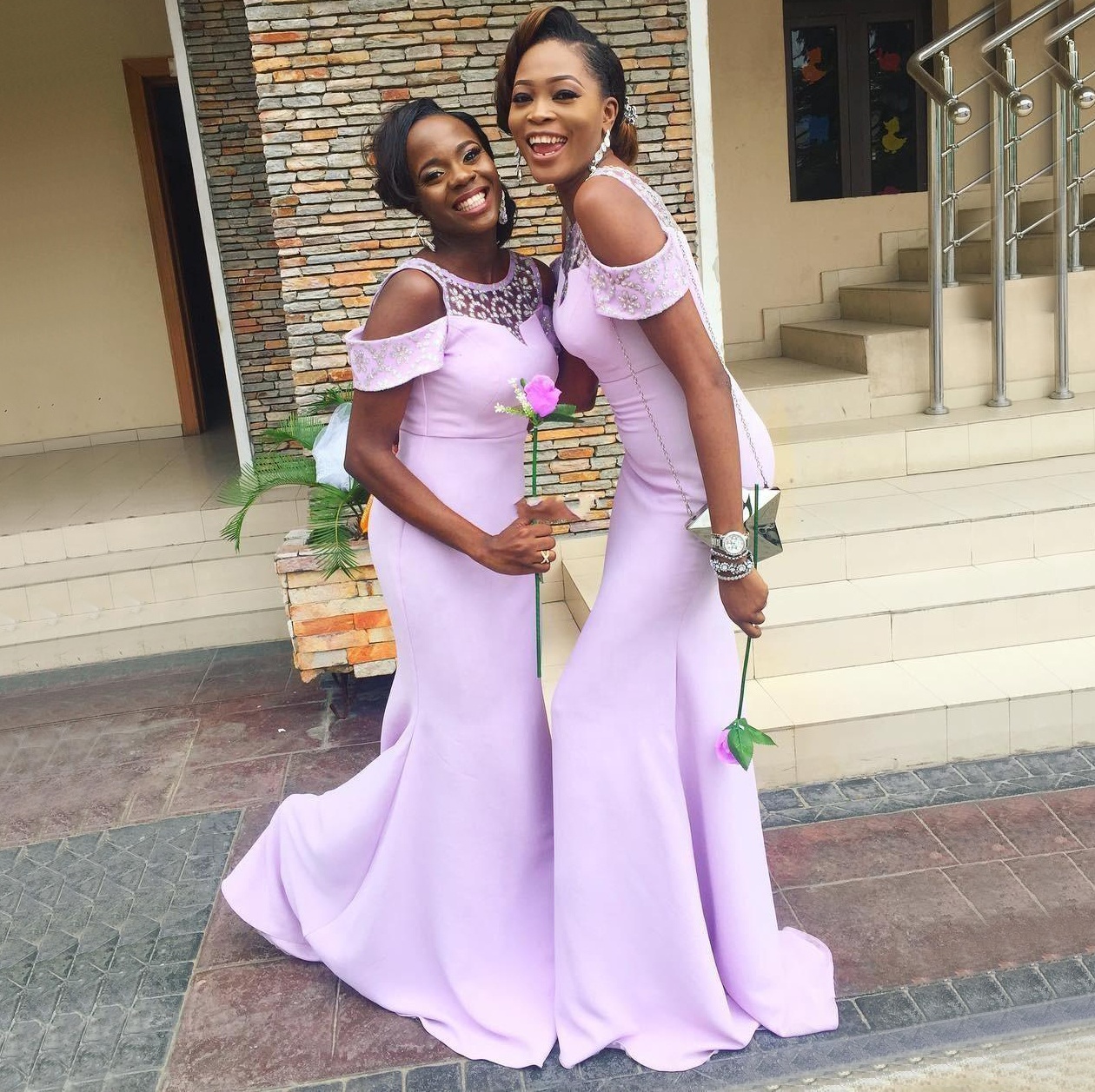 Lavender Maid of Honor Dresses Elegant Wedding Gowns