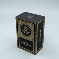Flip MDF Emballage de parfum en bois Boîte de parfum vide en papier de style arabe pour bouteille de parfum