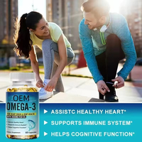 VitaHall OEMEGA 3 Gélules d'huile de poisson 3600 mg EPA & DHA pour le soutien cardiaque et les acides gras essentiels