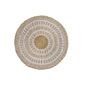 PLAQUE DE MER BEIGE ET BOURGONDIENNE, DIAM. 38CM H 1CM - Product Image 1
