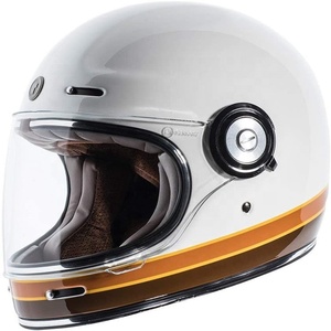 La cara blanca novela bicicleta Retro de diseño de seguridad de <span class=keywords><strong>moto</strong></span> <span class=keywords><strong>casco</strong></span> de la motocicleta - Product Image 1
