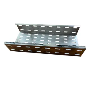 Grosir Kustom Lebar 300Mm Nampan Kabel Meja Berlubang Berlapis Bubuk Stainless Steel Berventilasi